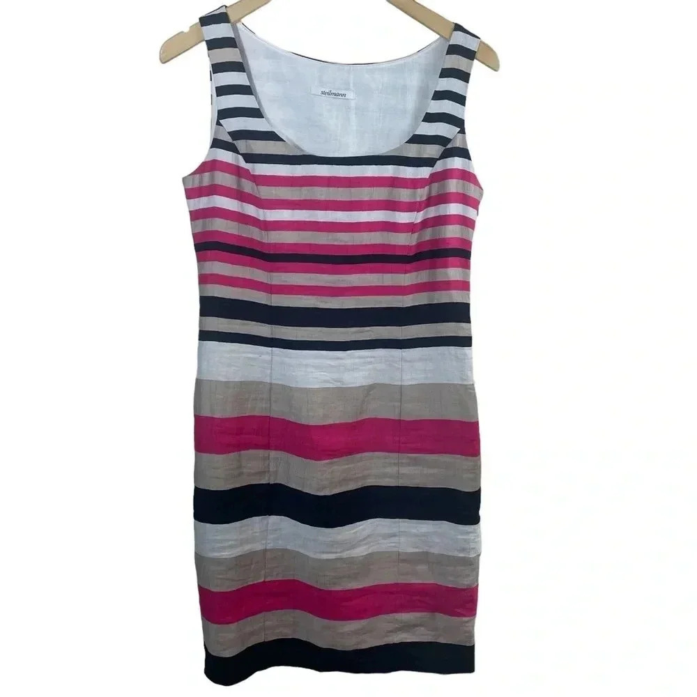 Steilmann Striped Linen Blend  Dress